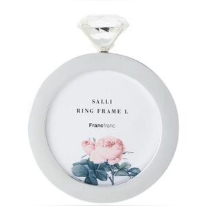 NWT Francfranc White Ring Frame Salli L